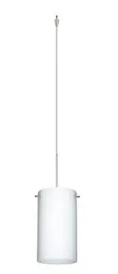 The Stilo pendant offers a refined, minimalist aesthetic with its satin nickel finish and compact profile. Ideal for task lighting or creating visual interest in smaller spaces without overwhelming the room.