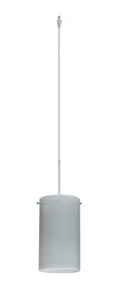 The Stilo pendant offers clean, modern styling with a satin nickel finish that complements a wide range of interiors. Its compact size makes it ideal for task lighting or grouped installations over islands and bars.