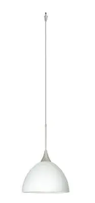 The Brella pendant offers a refined satin nickel finish in a compact 6-inch profile, making it ideal for smaller applications where understated elegance is desired. Its versatile contemporary styling adapts well to various interiors.