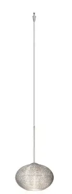 The Lasso pendant offers clean, modern styling in a compact form factor. Its satin nickel finish and glass shade provide versatile design compatibility while delivering focused task or ambient lighting.