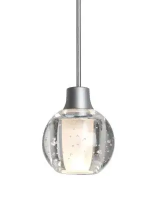 Boca 3 Pendant Light in Satin Nickel