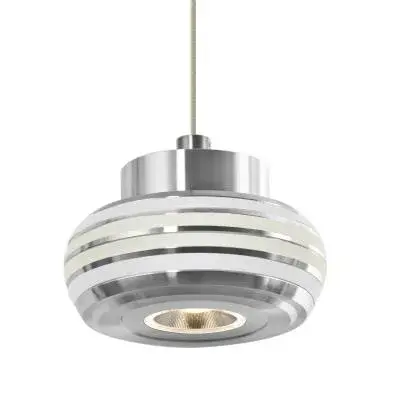 The Besa Flower Pendant features a sculptural glass shade in a compact 3.5-inch form. Its organic floral-inspired design and satin nickel finish make it ideal for intimate spaces requiring focused task lighting or decorative accent.