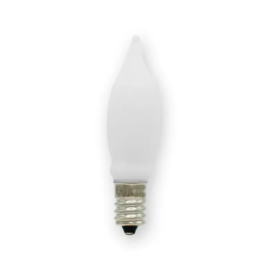 C6 1.5W Porcelain White LED Filament Bulb
