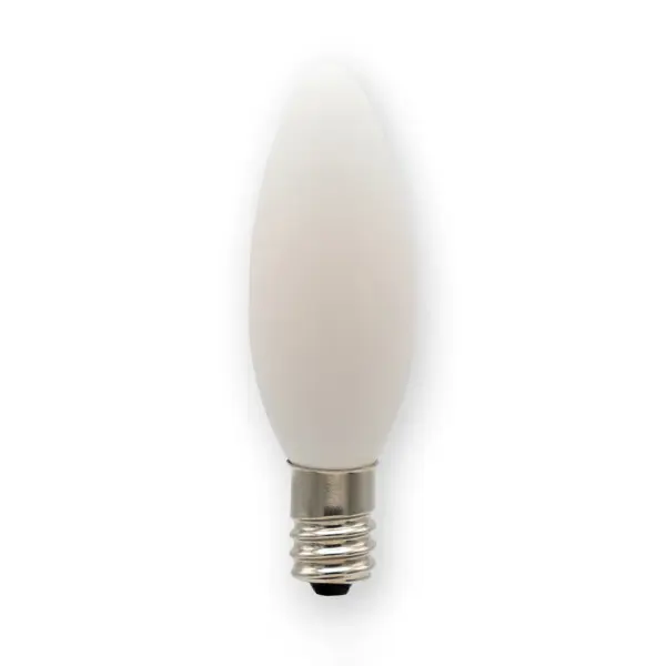 The B6 1.5W LED filament bulb delivers warm, ambient lighting with exceptional energy efficiency. Its porcelain white finish and 360° beam angle make it ideal for chandeliers, sconces, and decorative fixtures.