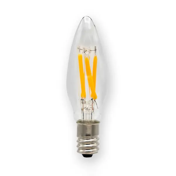 Specifications Base Type E12 Material Glass + Aluminium Input Voltage 100-130V AC Wattage 1.32 Volt-Amperes (VA) 1.39 CRI 93.2 Brightness 80 Lumens Lumens/Watt 60.6 Color Temperature 2200K, 2700K, 3000K R9 63.4 Halogen Equivalent 15W Beam Angle 360° Life 15,000 hours Warranty Limited Lifetime (5 Years)