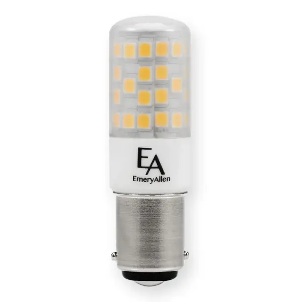 This EmeryAllen LED bulb delivers 450 lumens while using only 4.5W, replacing 50W incandescent bulbs. With 36,000-hour lifespan and 90+ CRI, it's ideal for bath lights, pendants, and chandeliers requiring BA15D base compatibility.