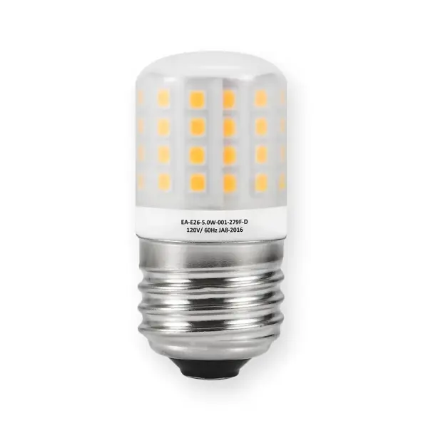 This 5W LED bulb delivers 550 lumens with 90+ CRI, matching a 60W incandescent while lasting 36,000 hours. Perfect for fixtures requiring warm, high-quality light with minimal energy consumption and maintenance. - alternate view
