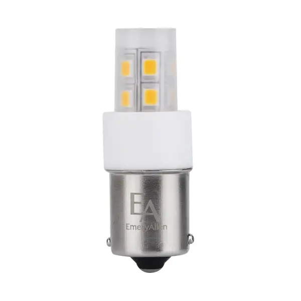 2.0W/Ba15S Replacement Lamp, Input Voltage 10-15V Ac/Dc, 2.0W/45 Lumens, Amber Width: 0.69" Height: 2.25" Weight: 0.50 lb Maximum Wattage: 2.00 W Bulb Type: Ba15S Bulb Base: Ba15S Light Source: LED Light Output: 45.00 lm Beam Spread: 360.00° Voltage: 12.00 V LED