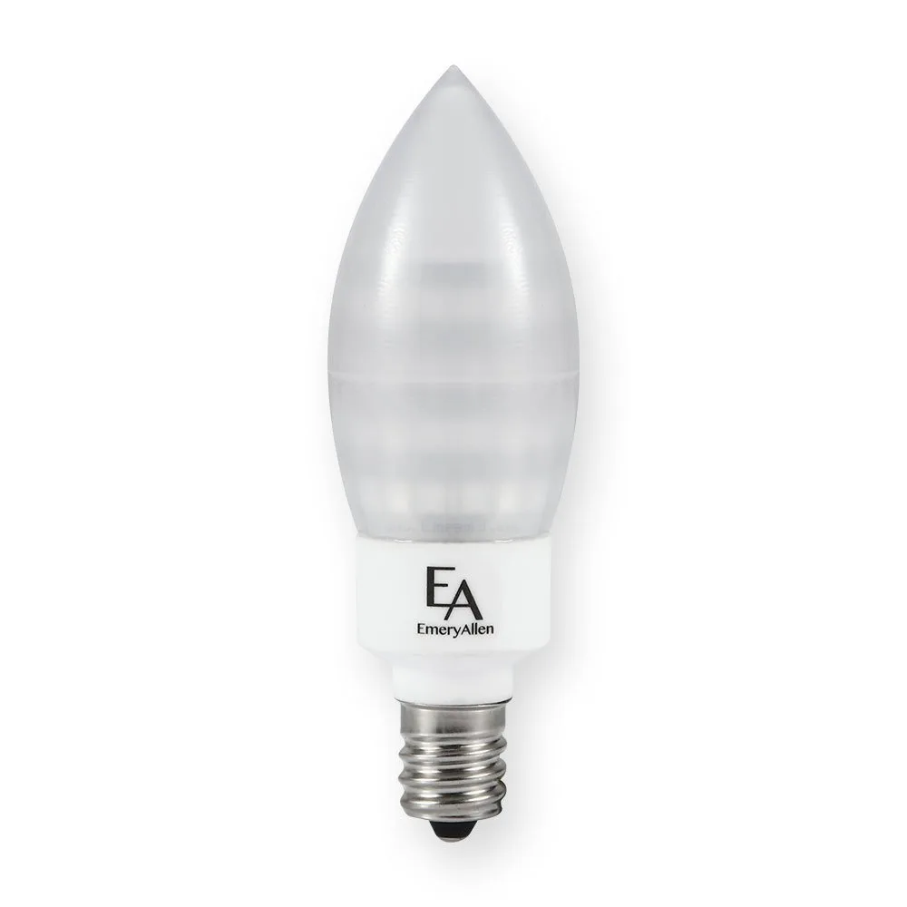 E12 3.0W Candle Amber Turtle Bulb