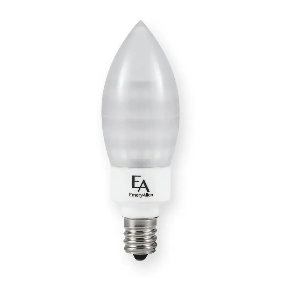 E12 3.0W Candle Amber Turtle Bulb - Image 1