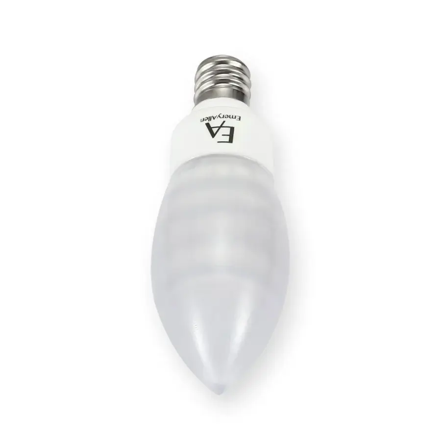 E12 3.0W Candle Amber Turtle Bulb - Image 2