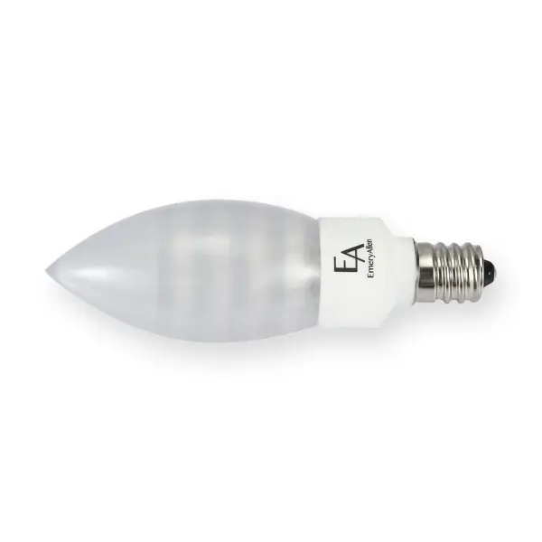 E12 3.0W Candle Amber Turtle Bulb - Image 3