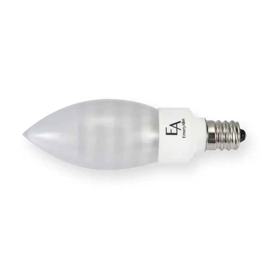 E12 3.0W Candle Amber Turtle Bulb - Image 3
