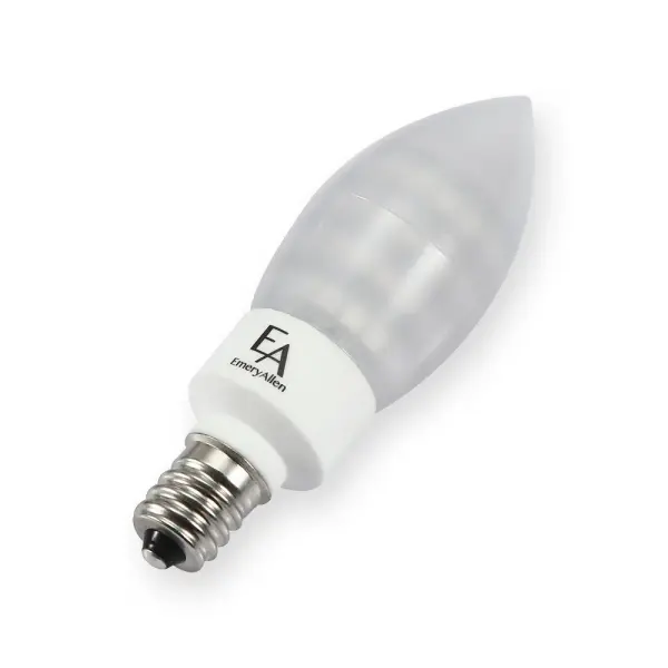 E12 3.0W Candle Amber Turtle Bulb - Image 4