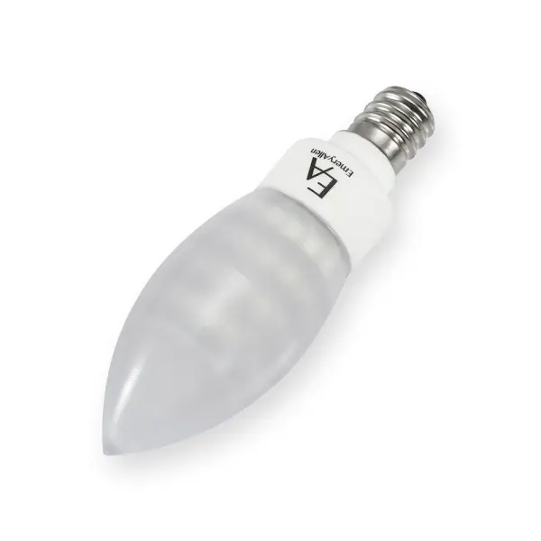 E12 3.0W Candle Amber Turtle Bulb - Image 5