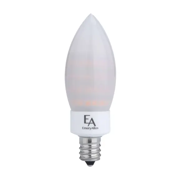 5.0W/E12 Dimmable Replacement Lamp, Input Voltage 100-120V Ac, 5.0W/550 Lumens, Cri >90, Cct 2700K, W/ Candle Tip Op Lens Width: 1.06" Height: 3.25" Weight: 0.80 lb Maximum Wattage: 5.00 W Bulb Type: LED Bulb Base: E12 Candelabra Light Source: LED Light Output: 550.00 lm Color Temperature: 2700 K CRI: 90 Dimmable Beam Spread: 360.00° Voltage: 120.00 V LED