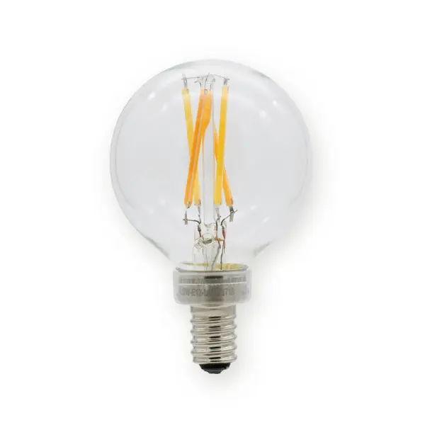 This G16 globe bulb delivers museum-quality 96 CRI lighting with innovative dim-to-warm technology that shifts from 2700K to 1800K as you dim, perfectly mimicking traditional incandescent warmth while using just 4 watts.