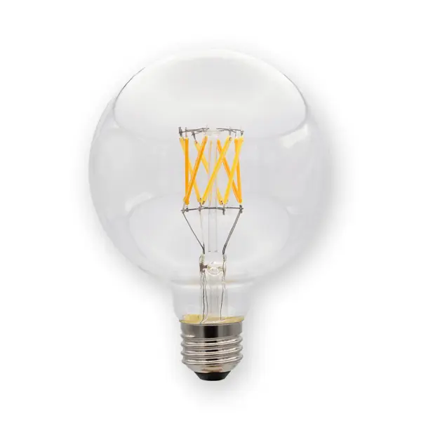 This G30 globe bulb delivers restaurant-quality lighting with 95.7 CRI and smooth color temperature transition from 2700K to 1800K as you dim. The LED filament design mimics vintage incandescent aesthetics while providing modern efficiency.