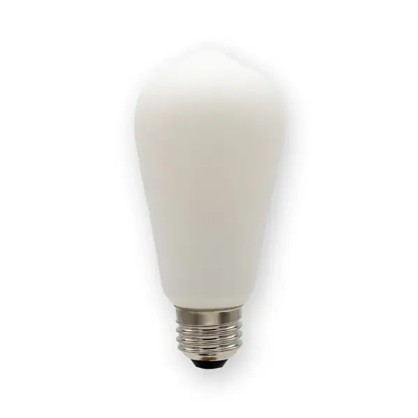 The S19 7.0W LED filament bulb delivers 680 lumens while consuming just 6.74 watts, replacing traditional 80W incandescent bulbs. With excellent 90.9 CRI and 15,000-hour lifespan, it's ideal for decorative fixtures.