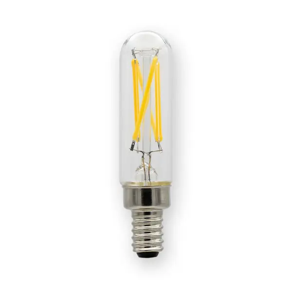 The T6 4.0W LED filament bulb delivers 250 lumens of warm light while using 90% less energy than traditional 40W incandescent bulbs. With a 15,000-hour lifespan and 360° beam angle, it's perfect for chandeliers, bath lights, and decorative fixtures.