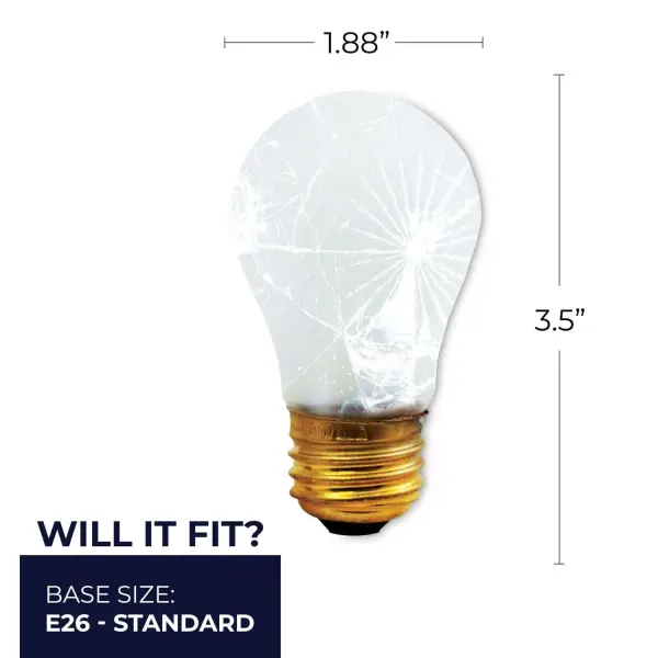 40W A15 Shatter Resistant Incandescent Bulb - Image 6