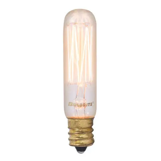 This nostalgic T6 tubular bulb delivers authentic vintage aesthetics with its exposed filament design and warm 2200K amber light. Perfect for decorative fixtures where the bulb is visible, offering full dimmability.