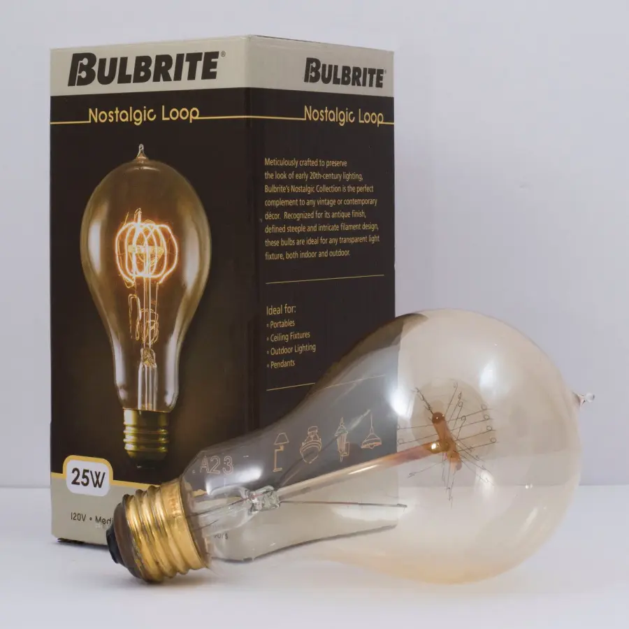 Nostalgic A19 Vintage Loop Filament Bulb - Image 3