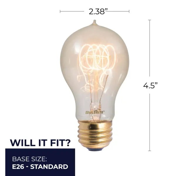 Nostalgic Collection A19 Vintage Loop Filament Bulb - Image 5