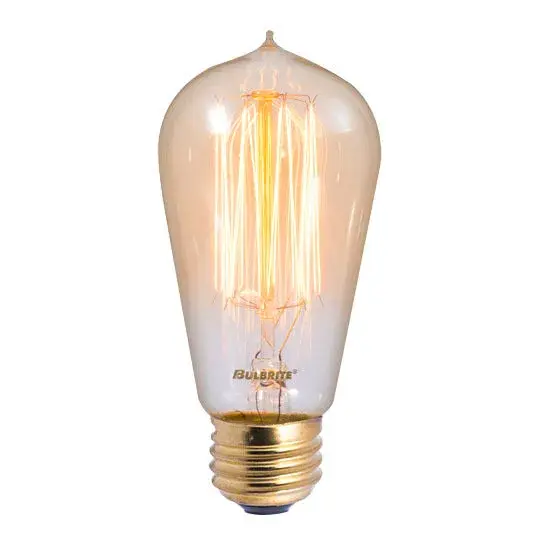 This ST18 nostalgic bulb features exposed filament threads and an antique finish, delivering authentic vintage ambiance with 2200K warm amber light. Fully dimmable for mood control in any setting.