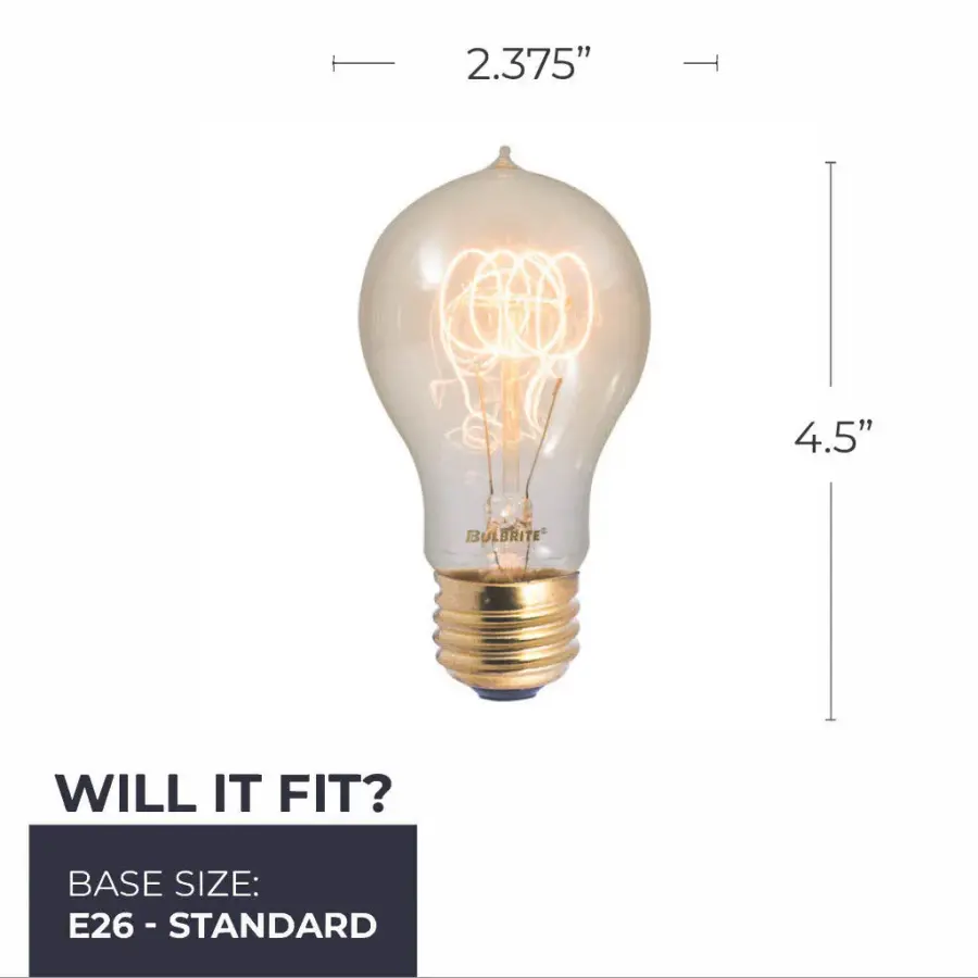 60W A19 Nostalgic Loop Vintage Incandescent Bulb - Image 6