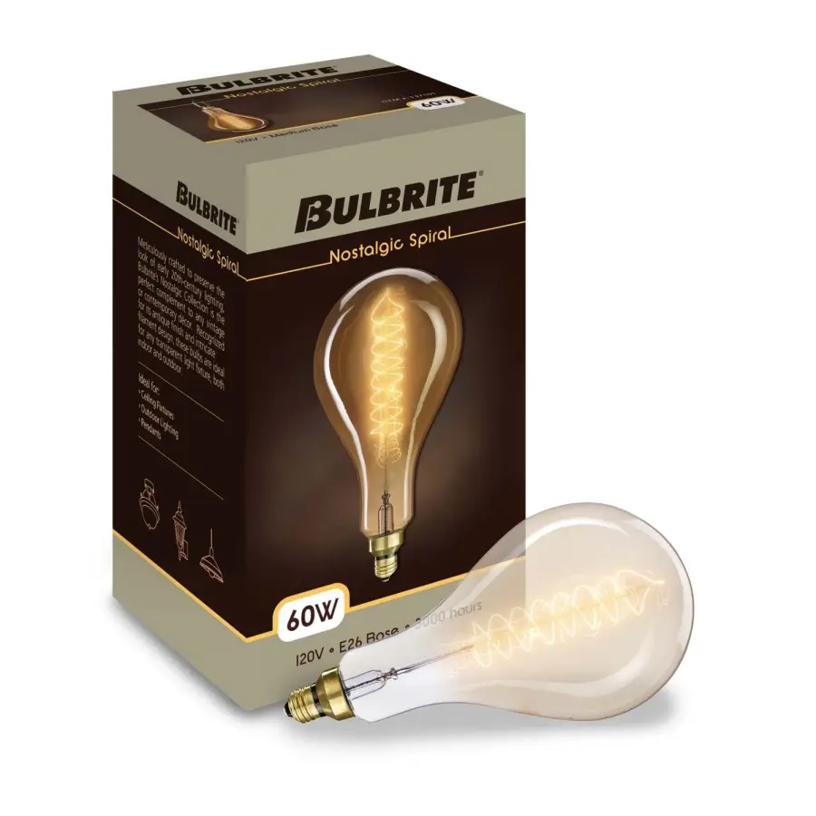 Grand Nostalgic Spiral PS56 Incandescent Bulb - Image 2