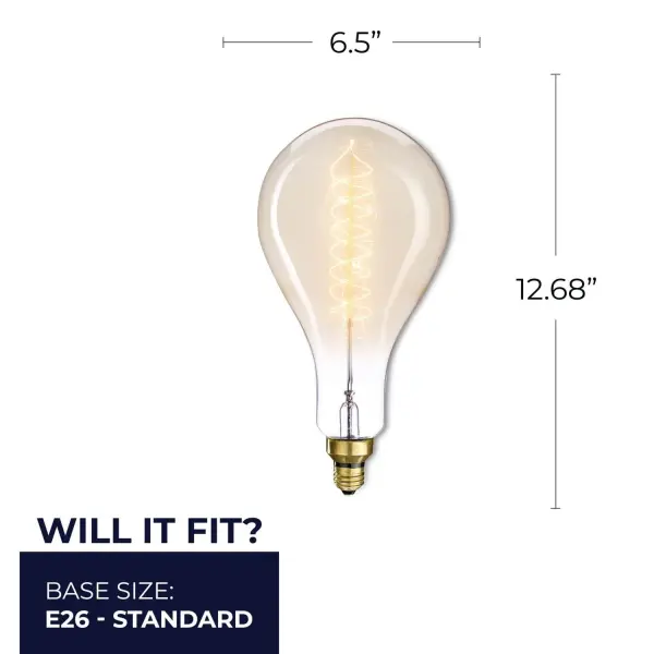 Grand Nostalgic Spiral PS56 Incandescent Bulb - Image 6