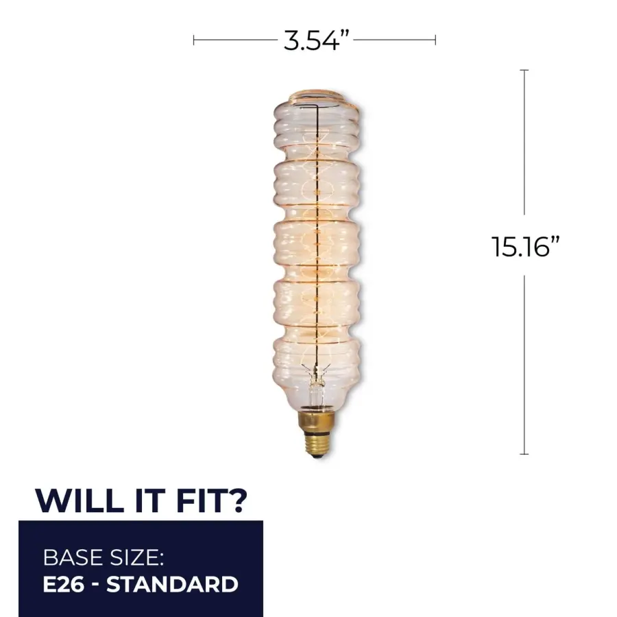 Nostalgic Collection Water Bottle Spiral Filament Bulb - Image 5