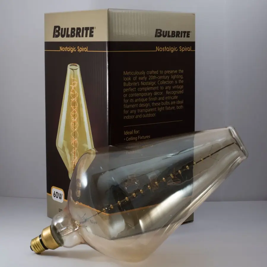 Grand Nostalgic Diamond Spiral Filament Bulb - Image 2