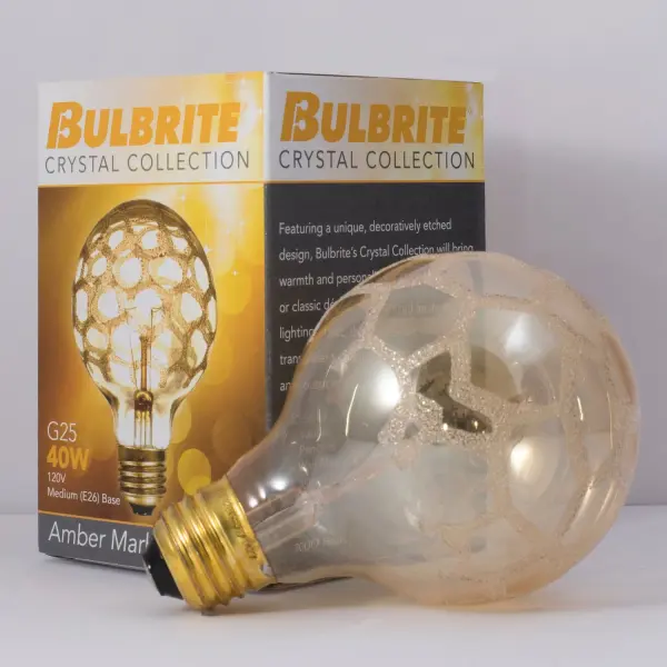 G25 Amber Marble Incandescent Globe Bulb - Image 3