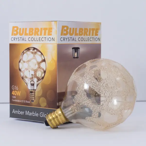 G16.5 Amber Marble Globe Bulb - Image 3