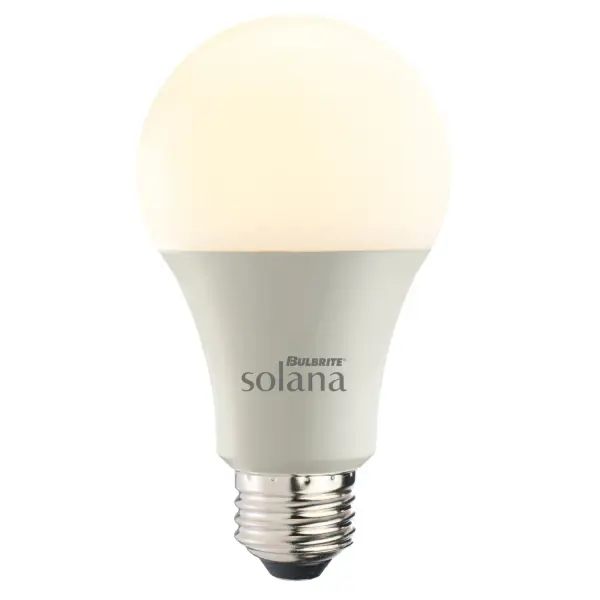 The Bulbrite Solana smart bulb offers seamless voice control via Alexa and Google Assistant with tunable white light from warm 2200K to cool 6500K. Energy-efficient 8W LED replaces 60W incandescent while delivering 800 lumens. No hub required.