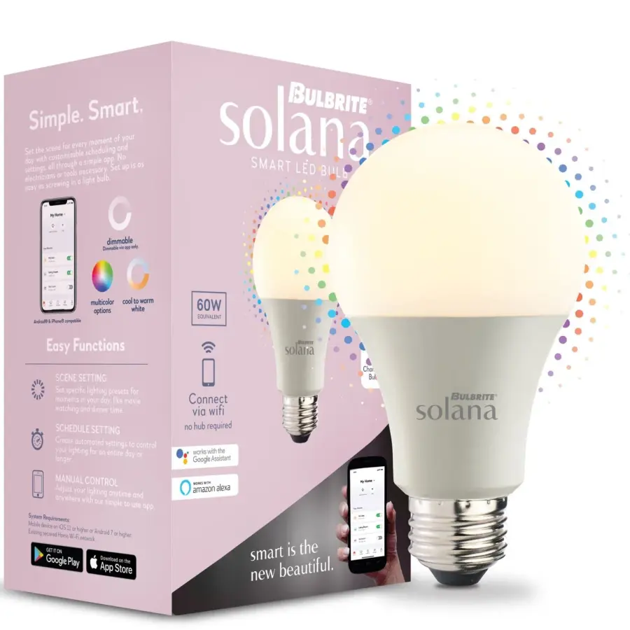 Bulbrite Solana Smart LED Tunable White & Color Bulb - Image 2