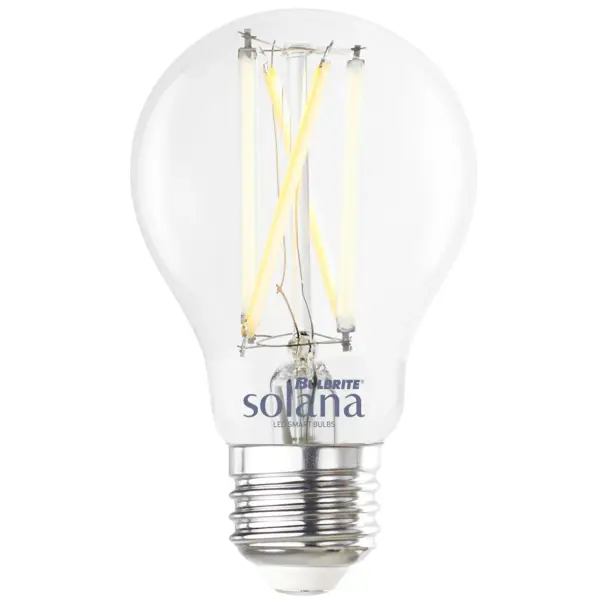 The Bulbrite Solana smart bulb delivers 800 lumens of tunable white light with seamless app and voice control. Energy-efficient 8W LED replaces 60W incandescent bulbs while offering scheduling, dimming, and automation features without requiring a hub.