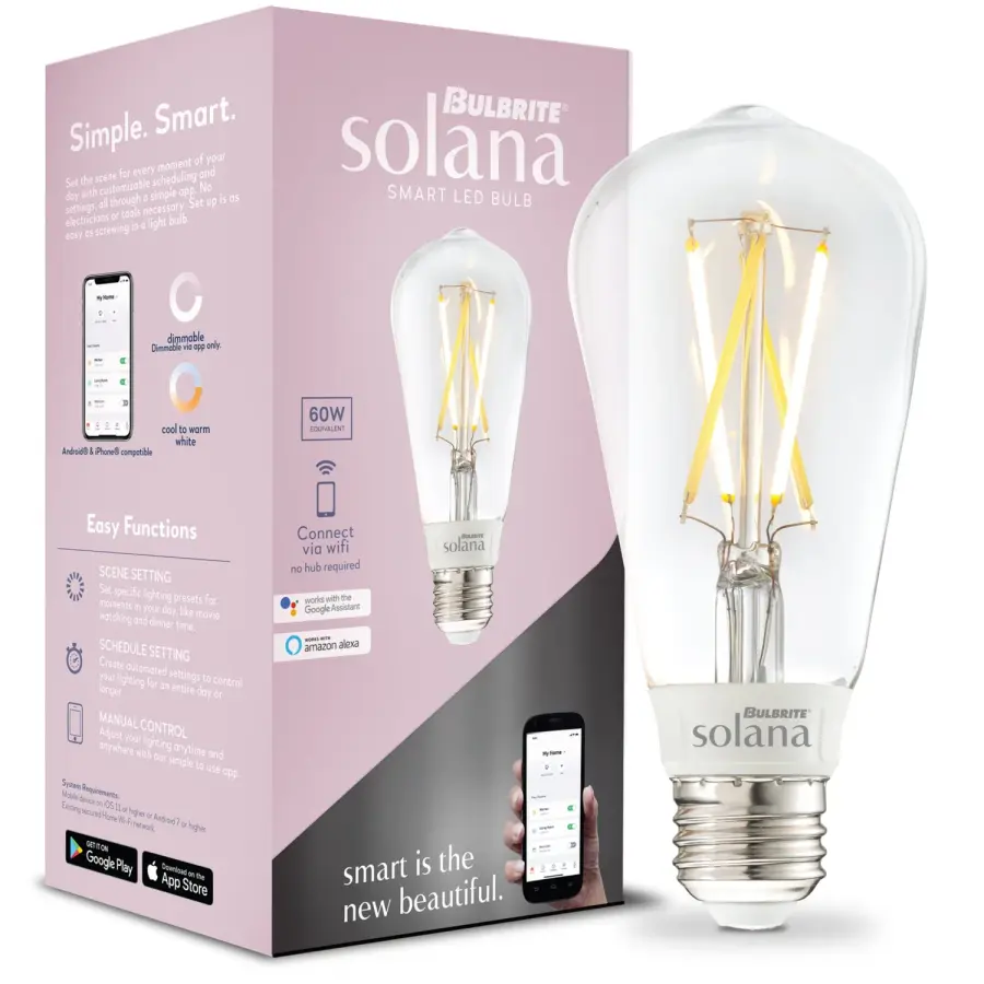Bulbrite Solana Smart LED Filament ST18 Bulb - Image 2