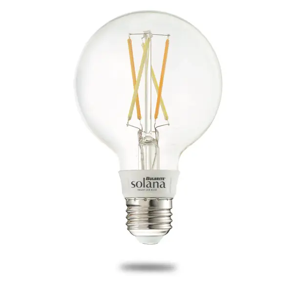 The Bulbrite Solana combines energy-efficient LED technology with smart home connectivity. Control via app or voice assistant, set schedules, and adjust brightness remotely. No hub required, just WiFi.