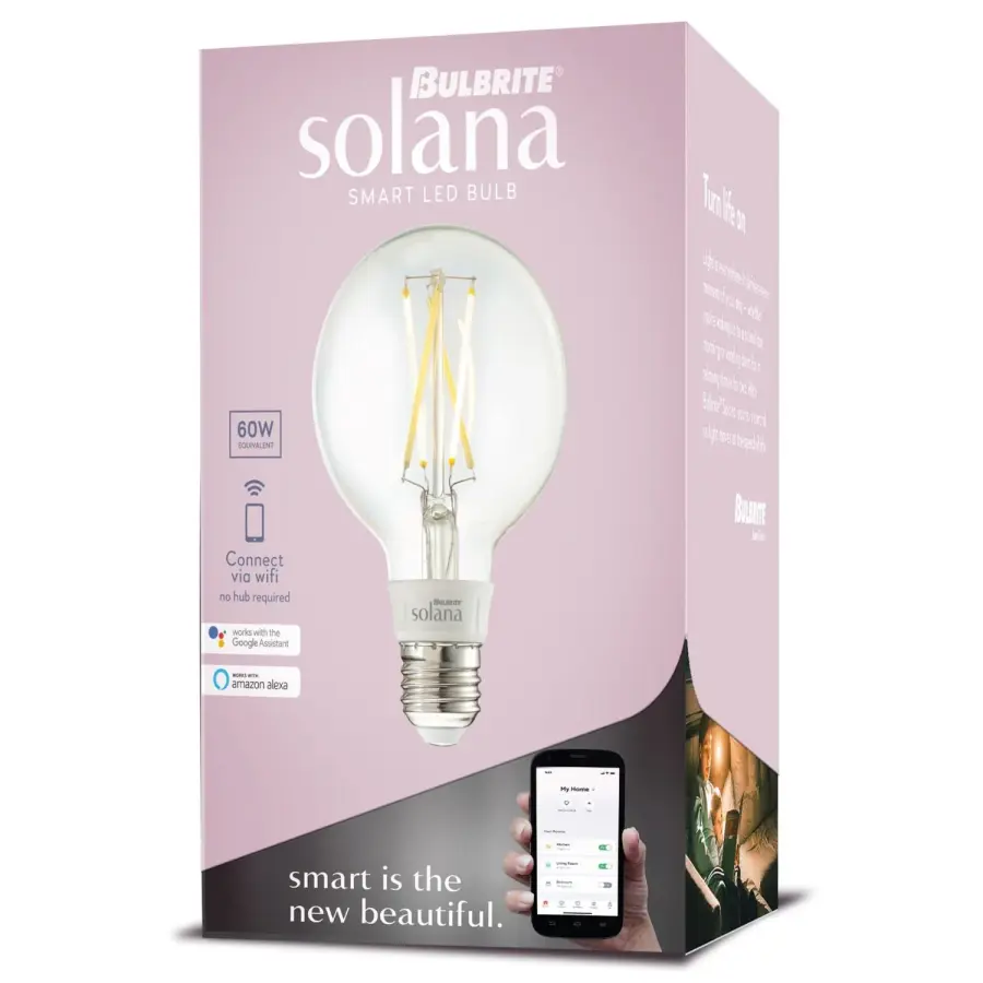 Bulbrite Solana Smart LED G25 Globe Bulb - Image 3