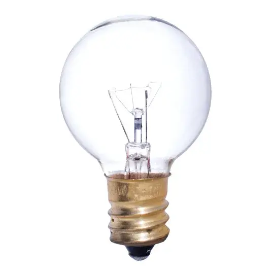 G12 Globe Incandescent Bulb - Candelabra Base - Image 1