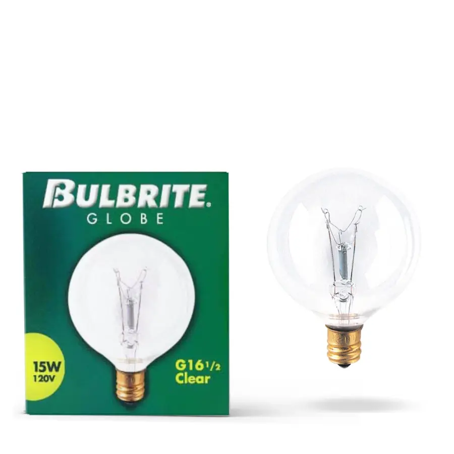 G16.5 Globe Incandescent Bulb - Clear - Image 2