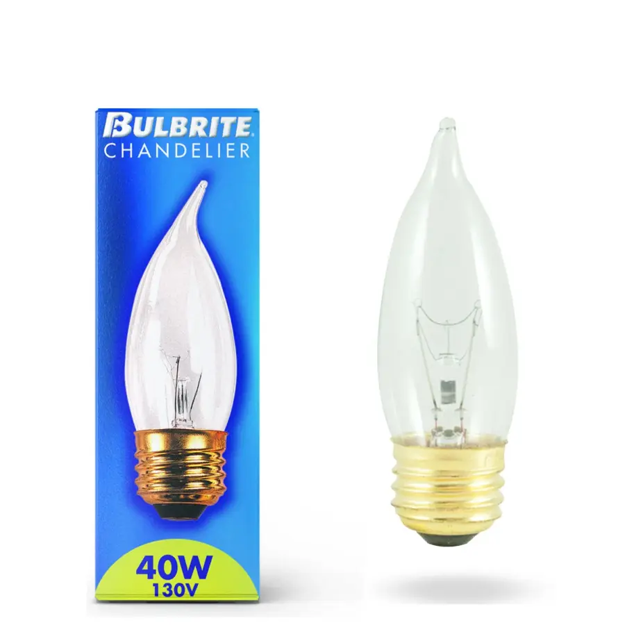 CA10 Torpedo Flame Incandescent Bulb - 40W Clear - Image 2