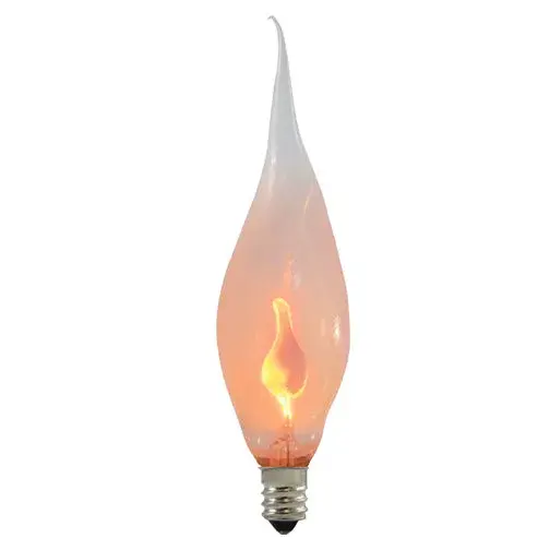 3W CA5 Flicker Flame Silicone Candelabra Bulb - Image 1