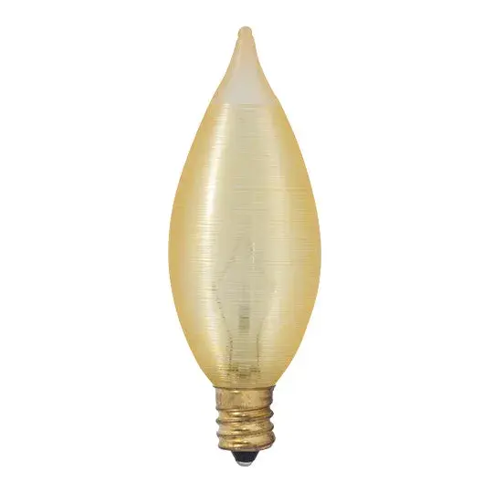This C11 candelabra bulb delivers warm amber illumination perfect for chandeliers and sconces. Fully dimmable with 25W output, it creates inviting ambiance in traditional and vintage-style fixtures.