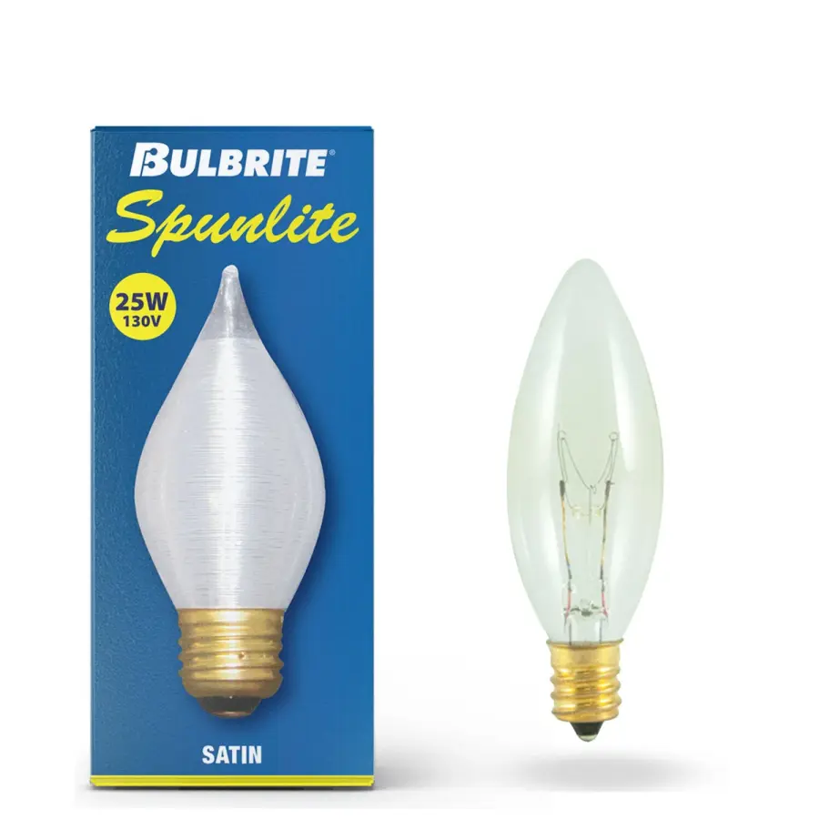 Spunlite C15 Satin Incandescent Bulb - Image 2