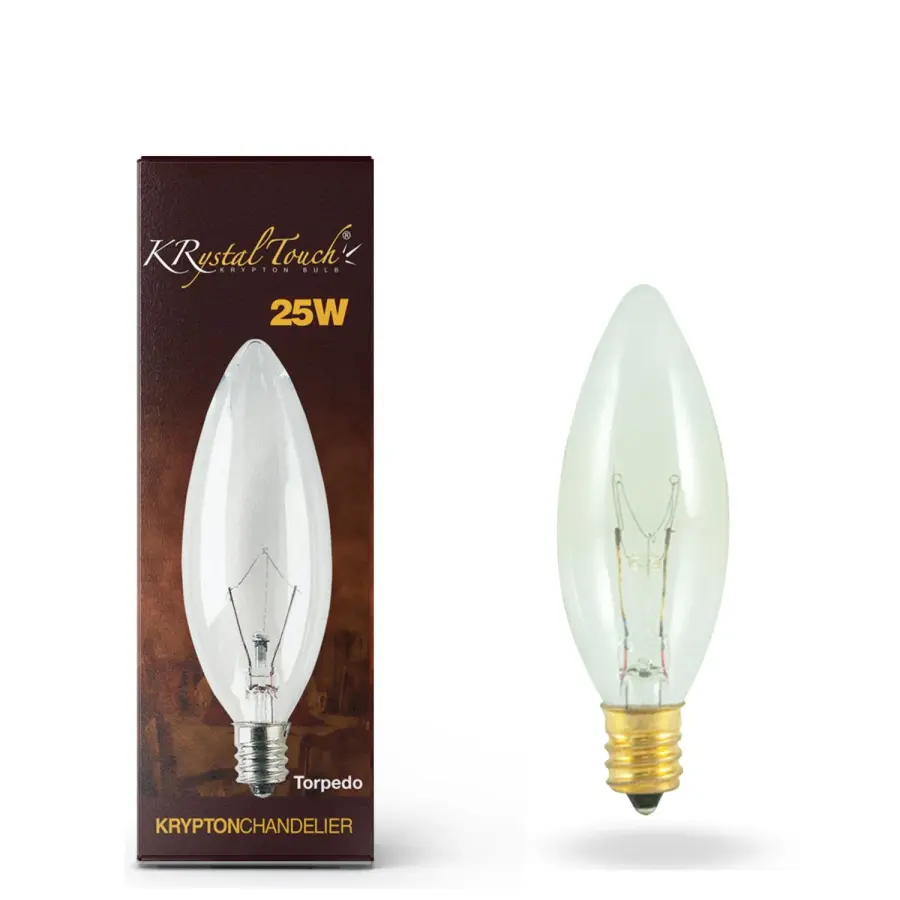 Krystal Touch 25W Krypton Torpedo Bulb - Image 2