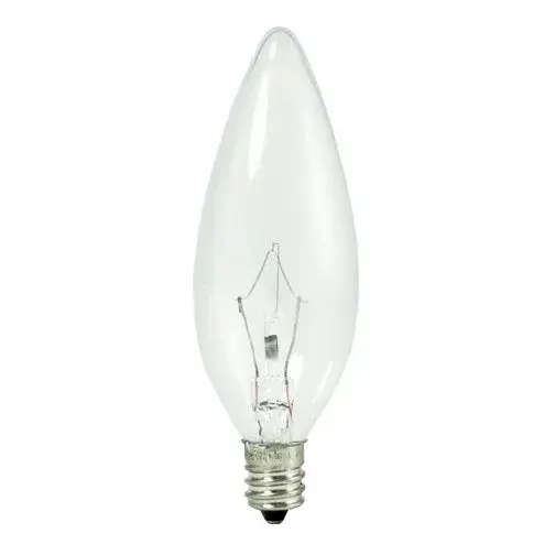 The Krystal Touch 25W B10 krypton bulb delivers warm, clear light perfect for decorative chandelier fixtures. Its torpedo shape and candelabra base make it ideal for traditional and transitional lighting.